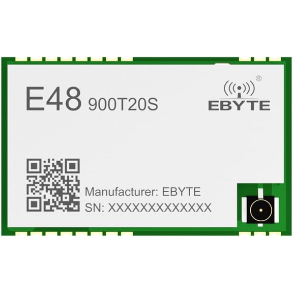 868MHz 915MHz Wireless Data Transmission Module E48-900T20S 20dbm Long Distance 3.5KM GFSK Low Power DC 2.7-5.5V LBT Stamp Hole/IPEX