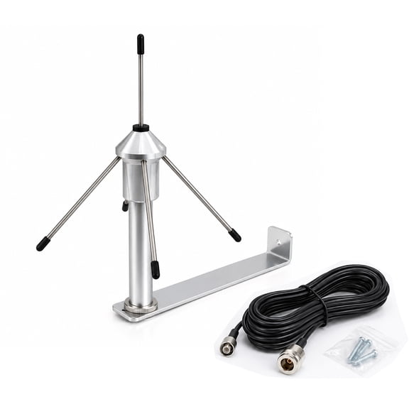 868MHz Ground Plane Antenna Kit, 3dBi Outdoor Omnidirectional Antenna with 10M Cable, TNC Female to N Female