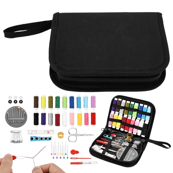 86Pcs Sewing Kit for Adult Beginner Needle and Thread Kit Portable Sewing Supply Contains Thread Scissor Needle Measuring Tape Thimble and More