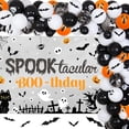 thumbnail image 1 of 86Pcs Spooktacular Boothday Party Decorations Halloween Birthday Backdrop Bat Halloween Balloon Garland Arch Kit Pumpkin Photo Background 3D Bat Wall Stickers for Halloween Birthday Party supplies, 1 of 8