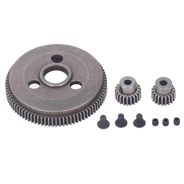 86T Spur Gear and 19T 21T Pinions Gear RC Steel Gear Set for Traxxas