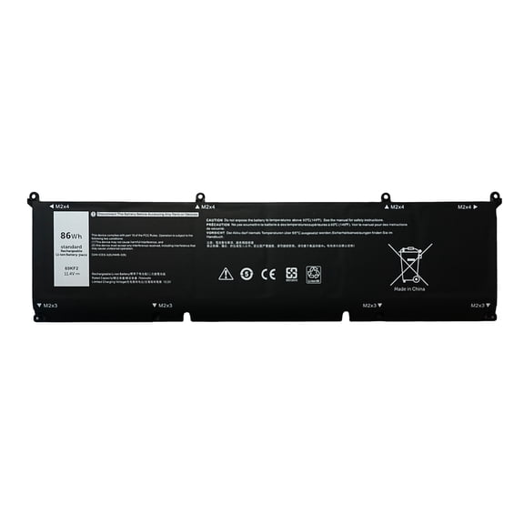 86Wh 69KF2 Battery For Dell Alienware M15 M17 R3 XPS 15 9500 8FCTC 70N2F 7544mAh 86Wh 11.4V