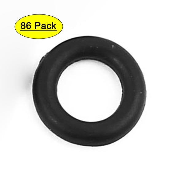 86pcs 9mm x 2mm Nitrile Butadiene Rubber O Ring Oil Sealing Ring Gasket Black