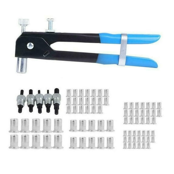 86pcs Heavy Duty Blind Rivet Nut Kit Set Riveter Tool Rivet Nut Gun Thread Hand Riveter Rivet Tool