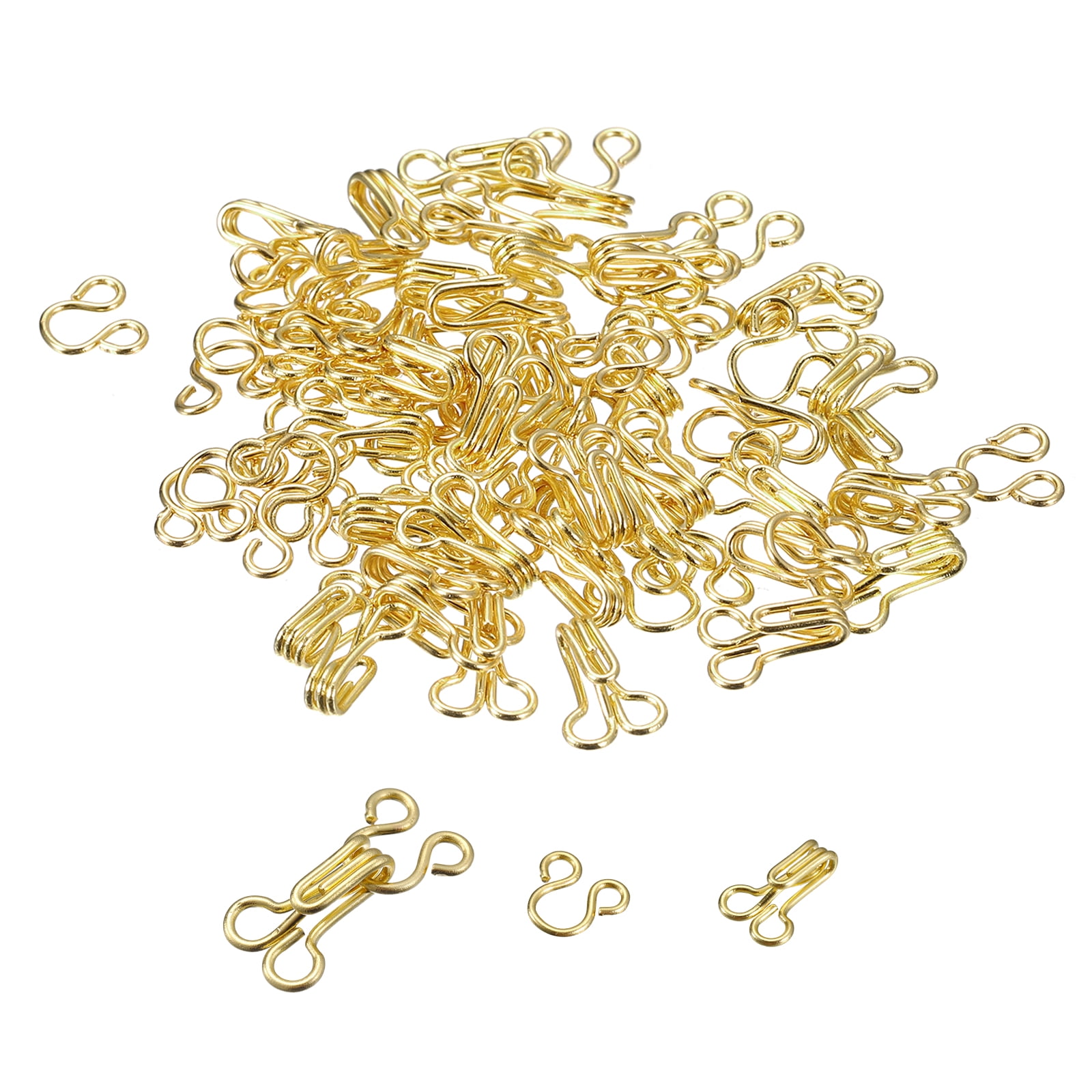 86pcs Sewing Hook and Eye Closure for Clothing Bra Jacket Hooks