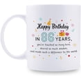thumbnail image 1 of 86th Birthday Gifts for Women - 86 Birthday Gifts for Teacher Doctor Boss Mom Grandma Wife Sister Aunt Cousin Coworker - 11 oz Coffee Mug, 1 of 6
