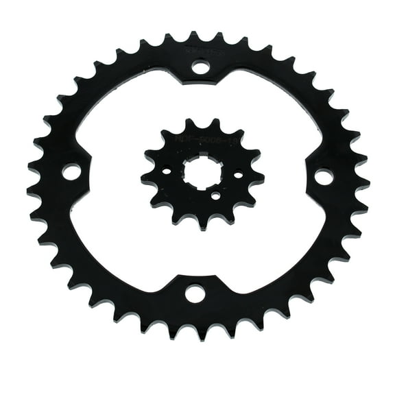 87-1988 Yamaha YFM350 350 Warrior 13 Tooth Front & 38 Tooth Rear Black Sprocket