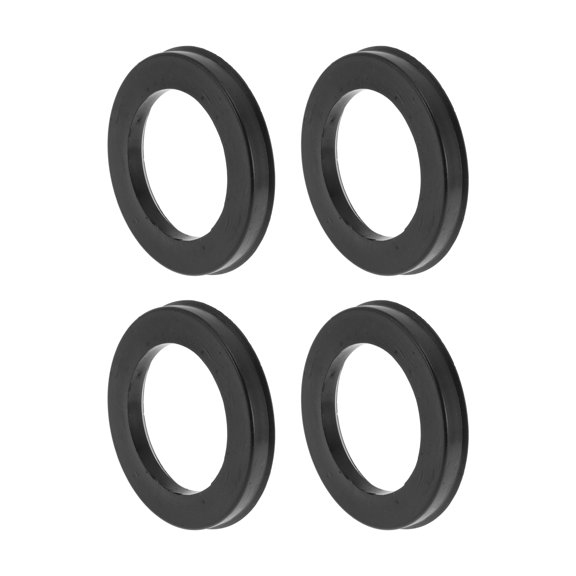 87.1mm to 58.6mm Car Wheel Hub Centric Rings Black Polycarbonate Wheels Center Shaft Shock Absorbing Hubrings 4 Pcs