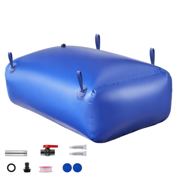 87.2 Gallon Water Storage Bladder with 1000D PVC, Collapsible, Leakproof, for Garden Irrigation RV Emergency Use