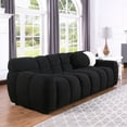 87.4" Cloud Sofa Couch, 3 Seater Deep Seat Couch, Boucle Sofa