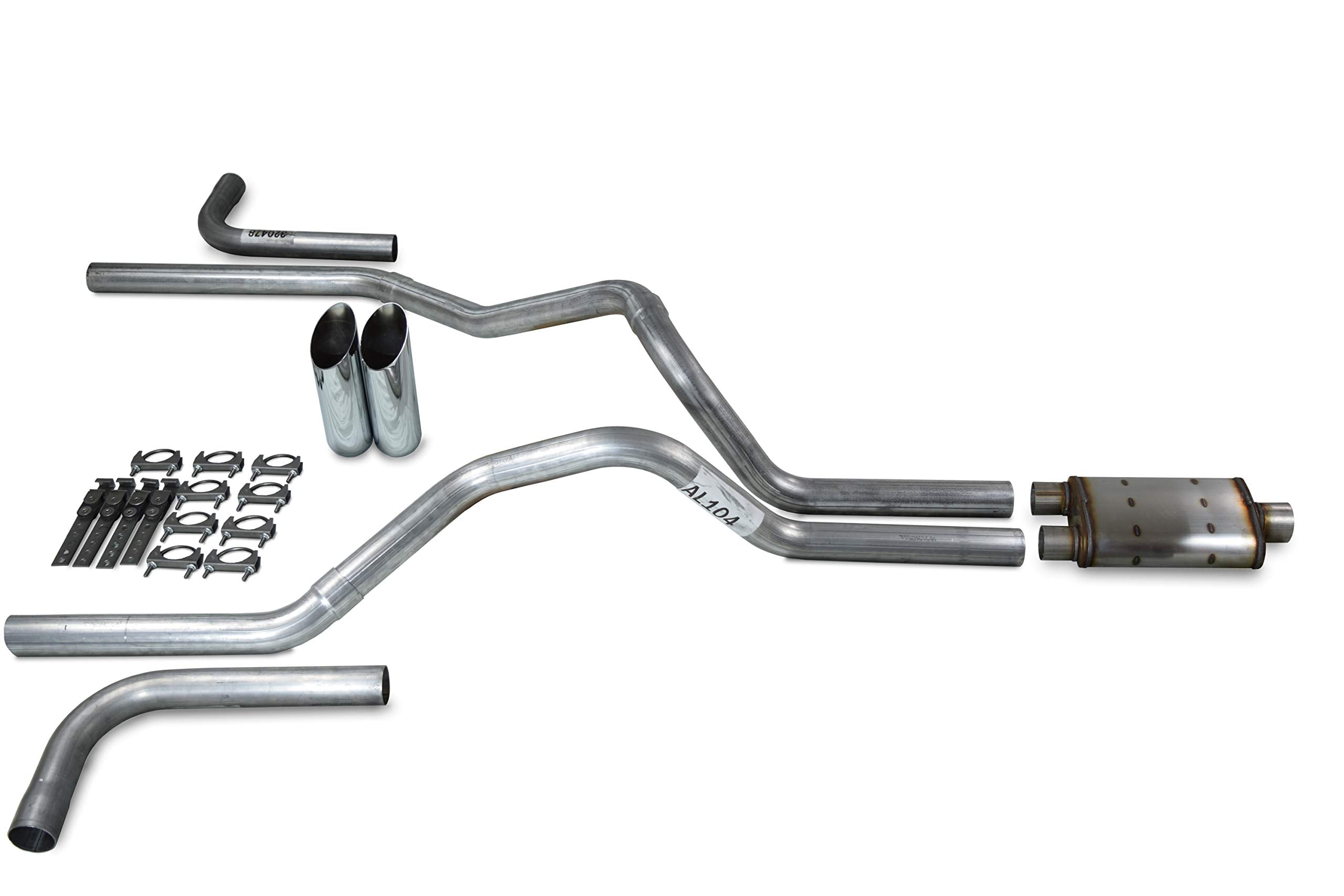 87-97 Ford F-150 2.5" Dual Exhaust Magnaflow XL Side Exit Slash Tips ...