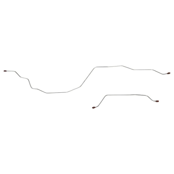 87-97 Ford F-250 with 3 inch Brake Shoes; Rear Axle Brake Lines; Pickup Truck; Steel-TRA9641OM