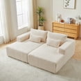 thumbnail image 1 of 87" Oversized Cloud Plush Sectional Lounge Chaise for Indoor Living Room, No Assembly Needed, 1 of 18