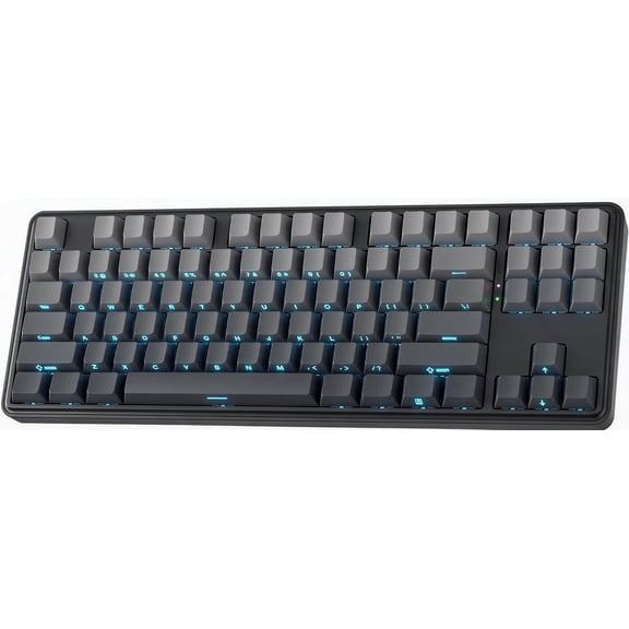 87-Key TKL Wired Mechanical Gaming Keyboard with Hall Effect Magnetic Switches, Adjustable Actuation Point, and Side-Printed PBT Gradient Keycaps