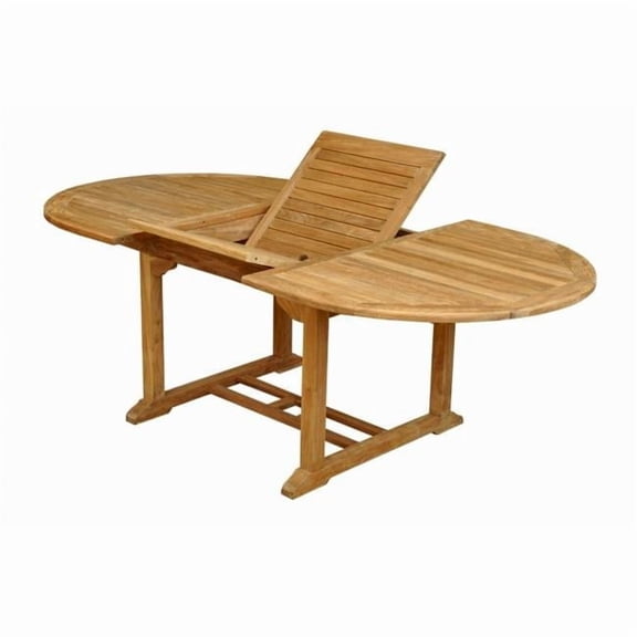 87 in. Bahama Oval Extension Table Extra Thick Wood