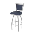 thumbnail image 1 of 870 Hadleigh 25" Swivel Counter Stool with Anodized Nickel Finish and Graph Anchor Seat and Back, 1 of 5