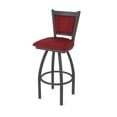 thumbnail image 1 of 870 Hadleigh 25" Swivel Counter Stool with Pewter Finish and Graph Ruby Seat and Back, 1 of 5