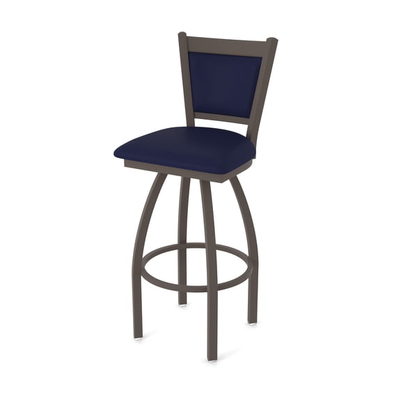 870 Hadleigh 30" Swivel Bar Stool with Bronze Finish and Canter Twilight Seat and Back