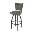 thumbnail image 1 of 870 Hadleigh 30" Swivel Bar Stool with Pewter Finish and Graph Chalice Seat and Back, 1 of 5