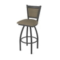 thumbnail image 1 of 870 Hadleigh 30" Swivel Bar Stool with Pewter Finish and Graph Cork Seat and Back, 1 of 2