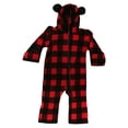 thumbnail image 1 of 87000-BLKRED-3-6M At The Buzzer Baby Boys Fleece Pram, 1 of 1
