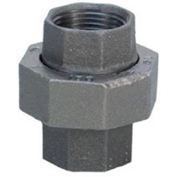 8700163101 1.25 in. Malleable Iron Pipe Fitting Black Union