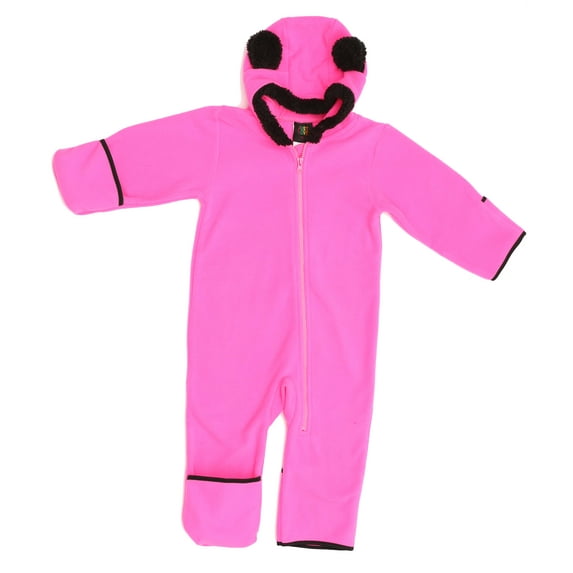 87003-TRQBLK-6-9M Just Love Baby Girls Fleece Pram (Fuchsia / Black, 6-9 Months)