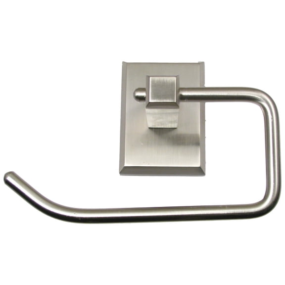 8707SN Utica Euro Tissue Roll Holder Satin Nickel Finish