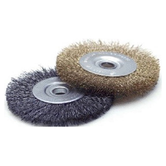 87118 1pk 6" F Wire Wheel 1/2" - 5/8" Arbor