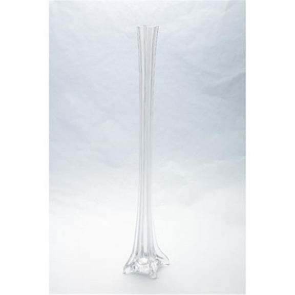 87187 24 in. Tower Vase, Clear
