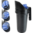 thumbnail image 1 of 8740A: 64-Ounce Black Poly Hand Shaker Spreader for Turf, Fertilizer, Grass Seed, 1 of 11