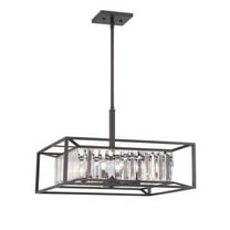 87431-VB-Designers Fountain-Linares - Four Light Pendant-Vintage Bronze Finish