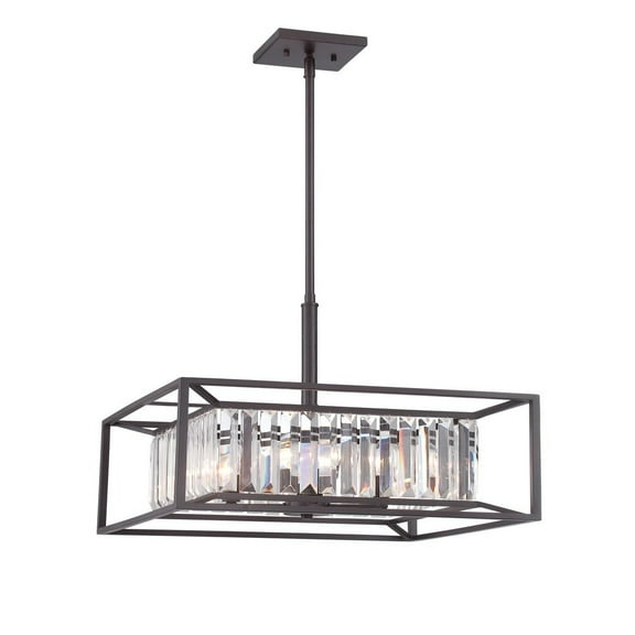 87431-VB-Designers Fountain-Linares - Four Light Pendant-Vintage Bronze Finish