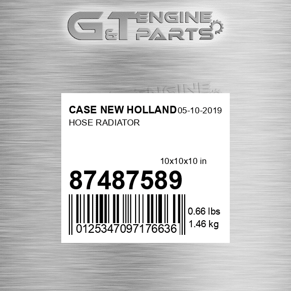 87487589 HOSE RADIATOR fits CASE NEW HOLLAND (New OEM)