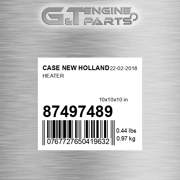 87497489 HEATER fits CASE NEW HOLLAND (New OEM)