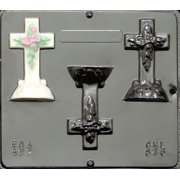 876 Cross on Base Chocolate Candy Mold