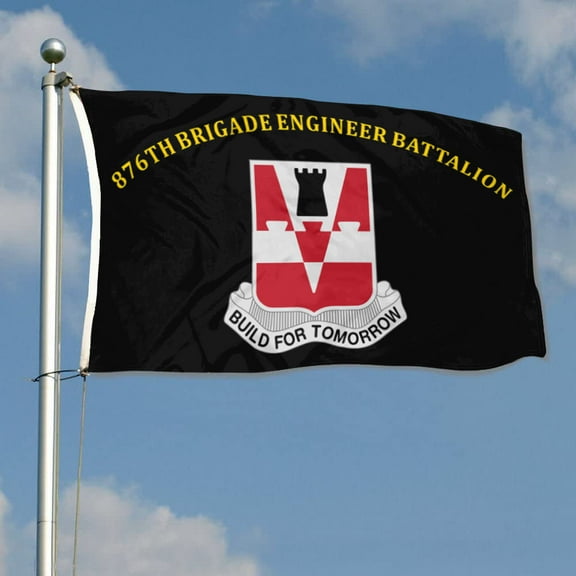 876th Brigade Engineer Battalion 28th Infantry Division US Army Flag 3x5Feet Outdoor Indoor Decoration Flag with Brass Grommets