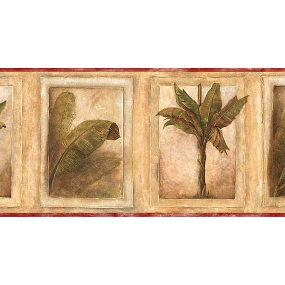 877748 Palm Trees Wallpaper Border CW30193b