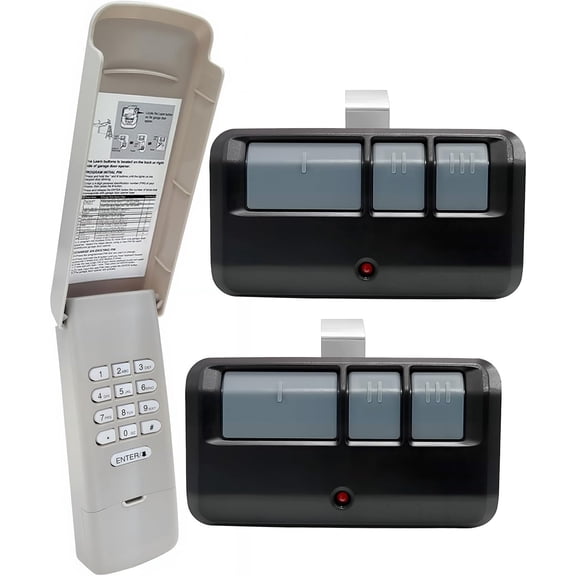 877LM 877Max 878Max Wireless Garage Door Opener Keypad for Liftmaster Chamberlain Craftsman Openers, Replaces 376Lm G940EV-P2 878MAX 377LM 977LM 877LM 66LM (Gray+Black)