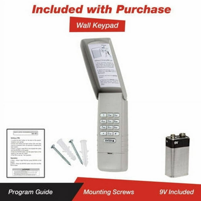 877LM Wireless Keypad Entry System, Work with Yellow Learn Button only