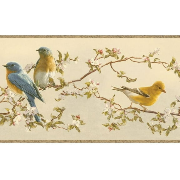 878466 Songbirds Wallpaper Border HTM48513b