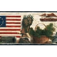 thumbnail image 1 of 878529 Americana Lodge Wallpaper Border TC48051b, 1 of 2