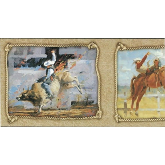 878766 Western Horses Bullriders Wallpaper Border WB5912bd
