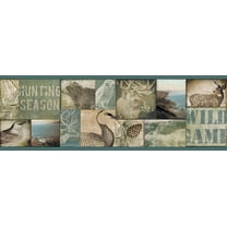 878847 Wild Game Scenes Blue Wallpaper Border TTL01491b