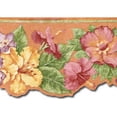 thumbnail image 1 of 879063 Scalloped Tropical Floral Wallpaper Border PB58018db, 1 of 1