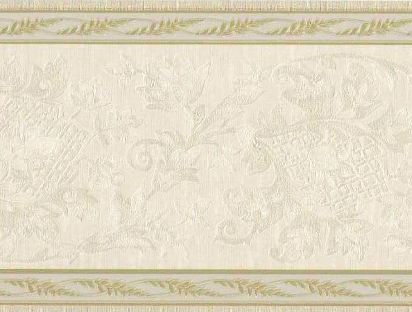 879102 Satin Victorian Scroll Wallpaper Border - Walmart.com