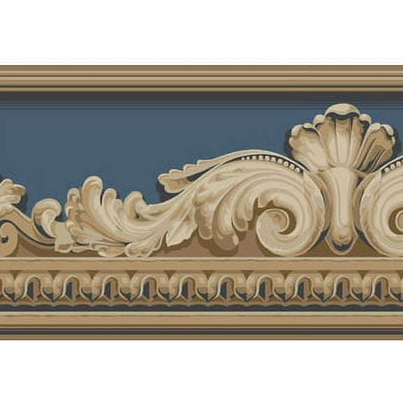 879451 Architectural Moulding Wallpaper Border