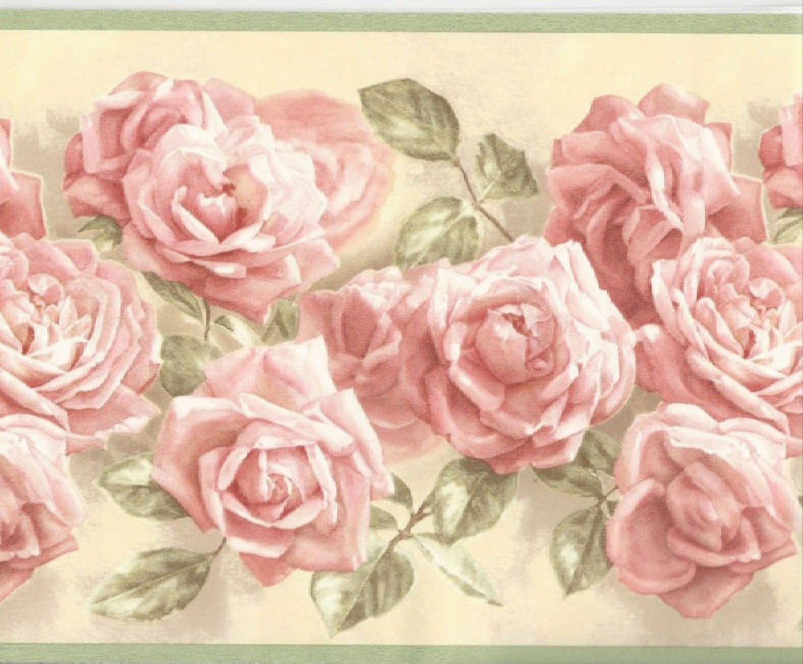 879545 Floral Rose Wallpaper Border