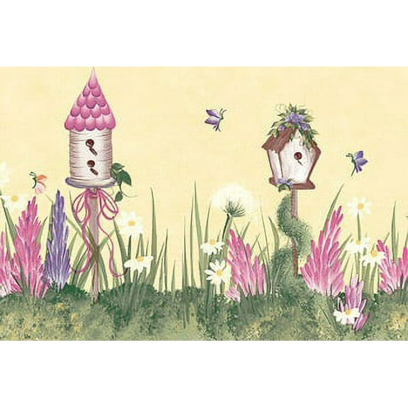 879672 Donna Dewberry Birdhouse Wallpaper Border 240b63971