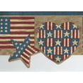 thumbnail image 1 of 879674 Patriotic Flag Heart Wallpaper Border 7064-719b, 1 of 1